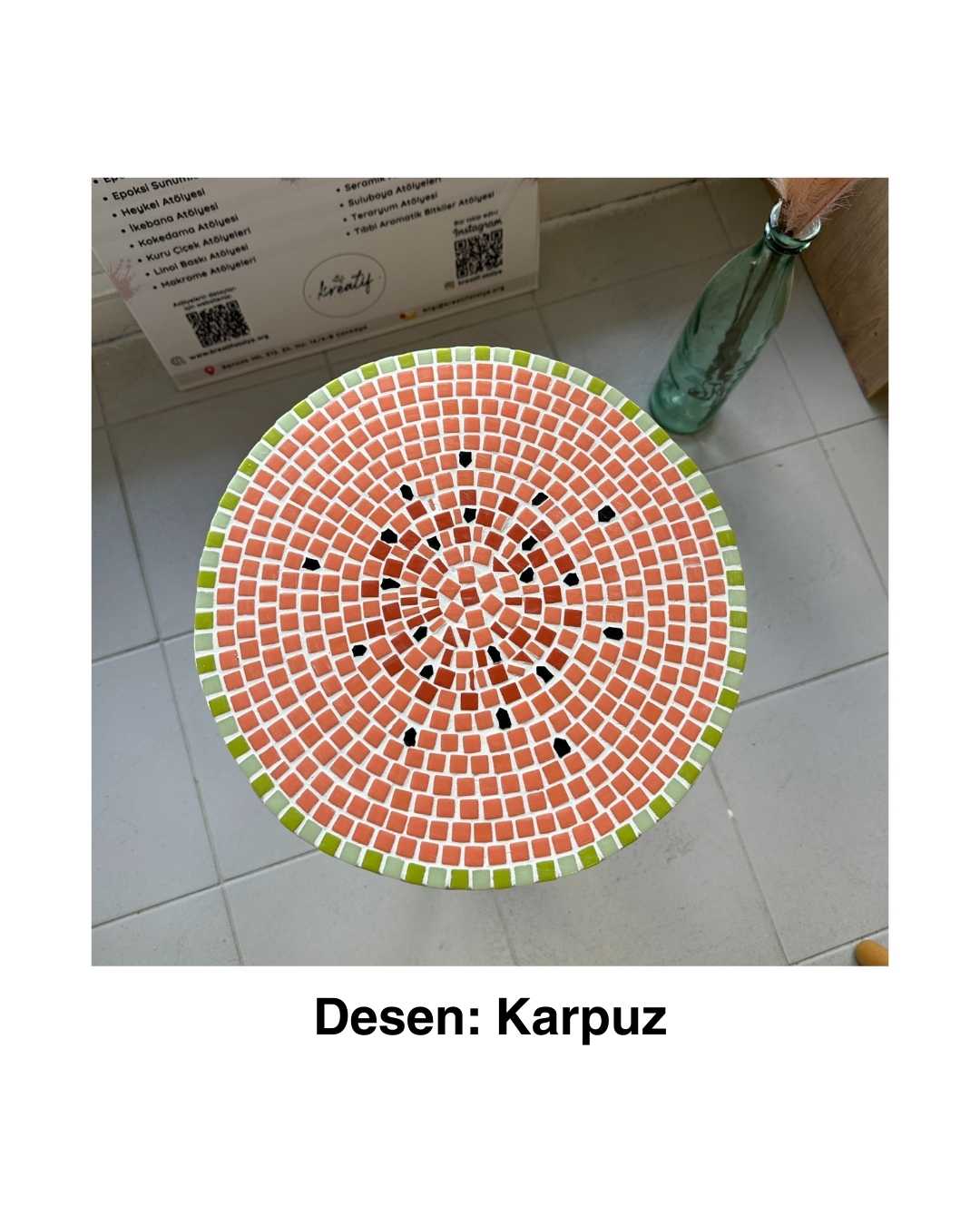 Mozaik sehpa atölyesi ankara kreatif atölye